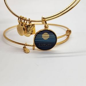 Alexa & Ani Gold Spacer & Simplify Bracelets